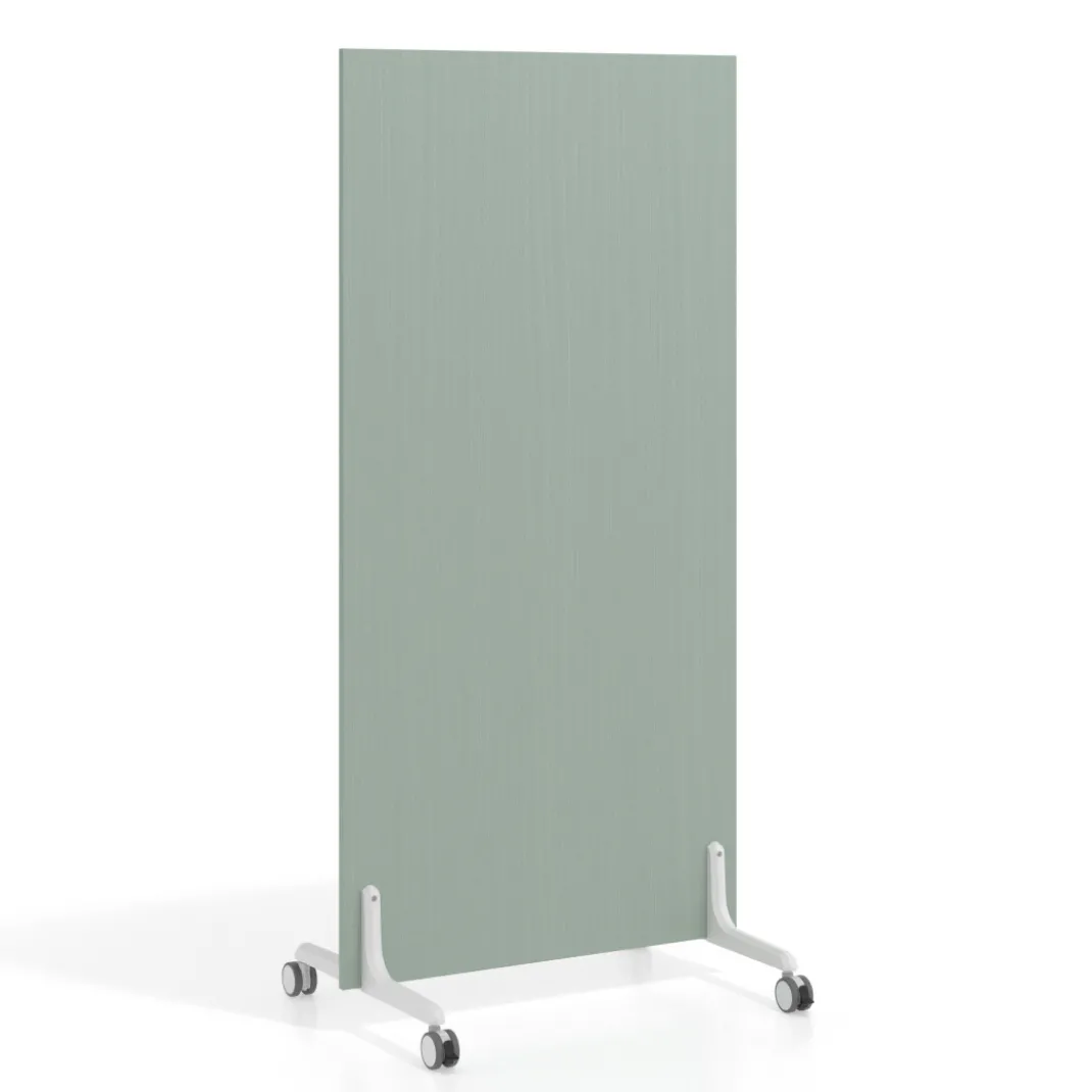 Biombo separador pared móvil Hover en melamina, posición vertical, ancho 80cm