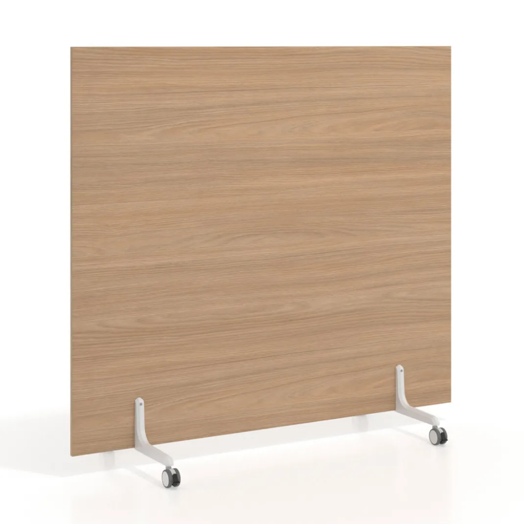 Biombo separador pared móvil Hover en melamina, posición horizontal, alto 140cm