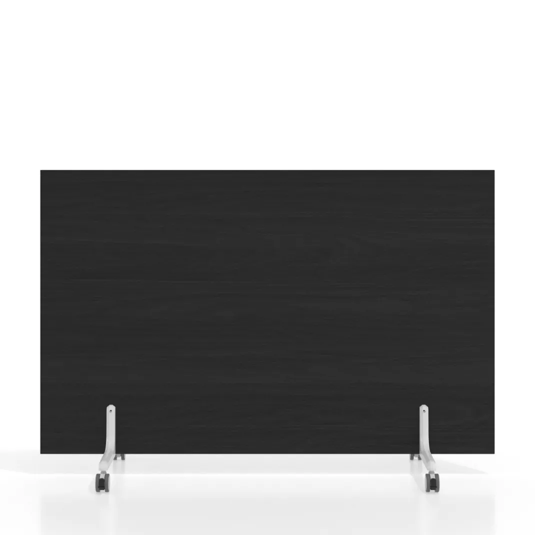 Biombo separador pared móvil Hover en melamina, posición horizontal, alto 100cm