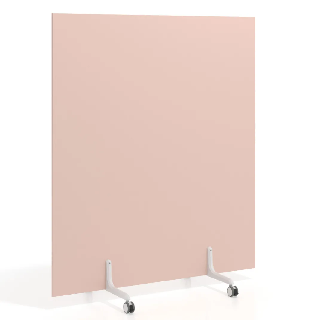 Biombo separador pared móvil Hover en melamina, posición vertical, ancho 140cm