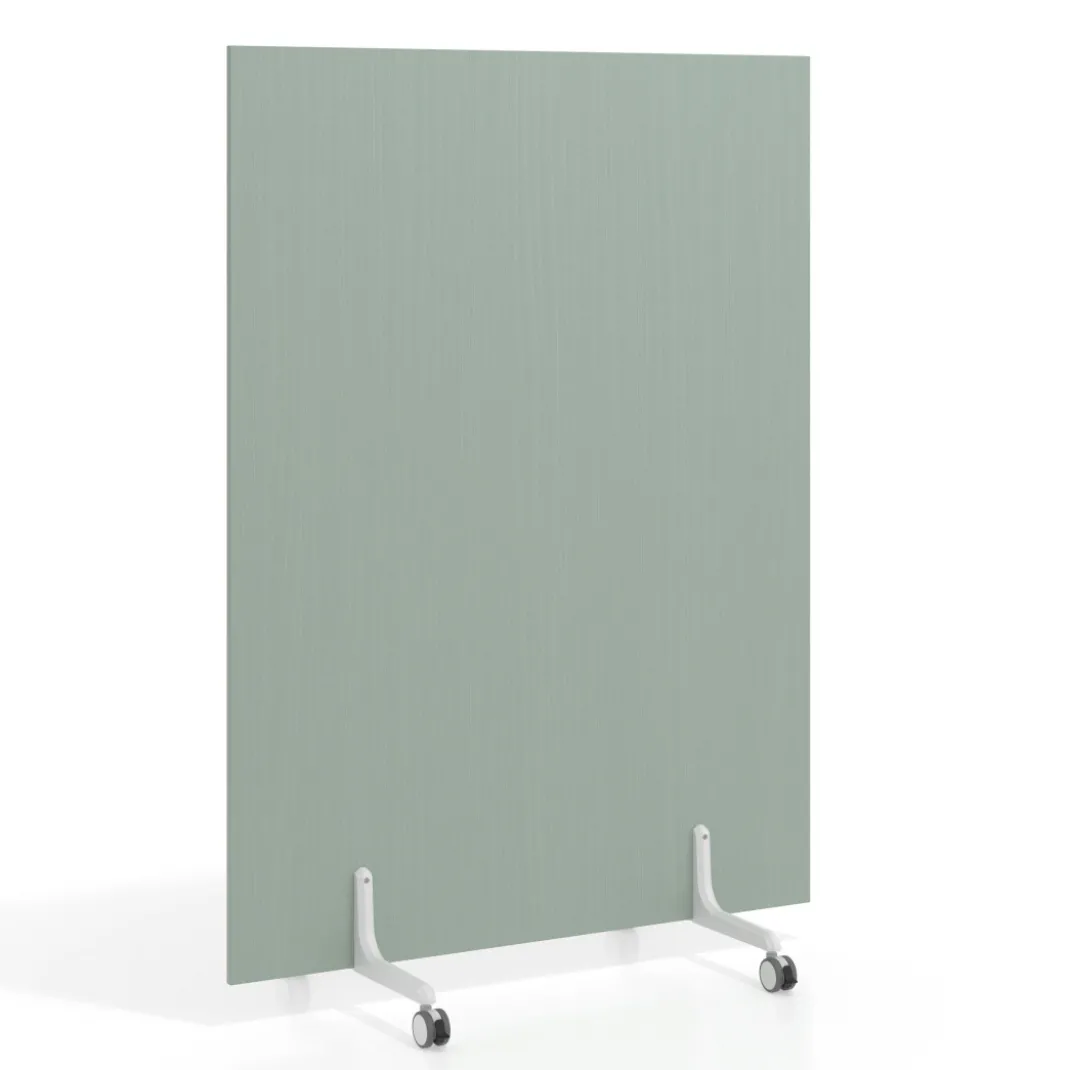 Biombo separador pared móvil Hover en melamina, posición vertical, ancho 120cm