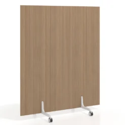 Biombo separador pared móvil Hover en melamina, posición vertical, ancho 140cm