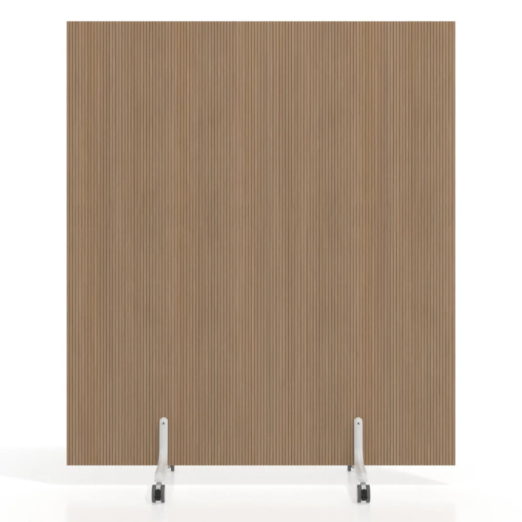 Biombo separador pared móvil Hover en melamina, posición vertical, ancho 140cm