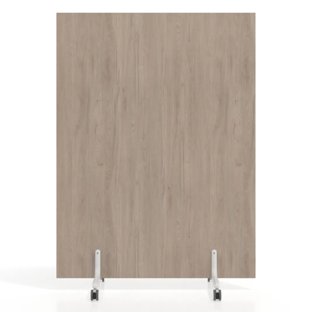 Biombo separador pared móvil Hover en melamina, posición vertical, ancho 120cm