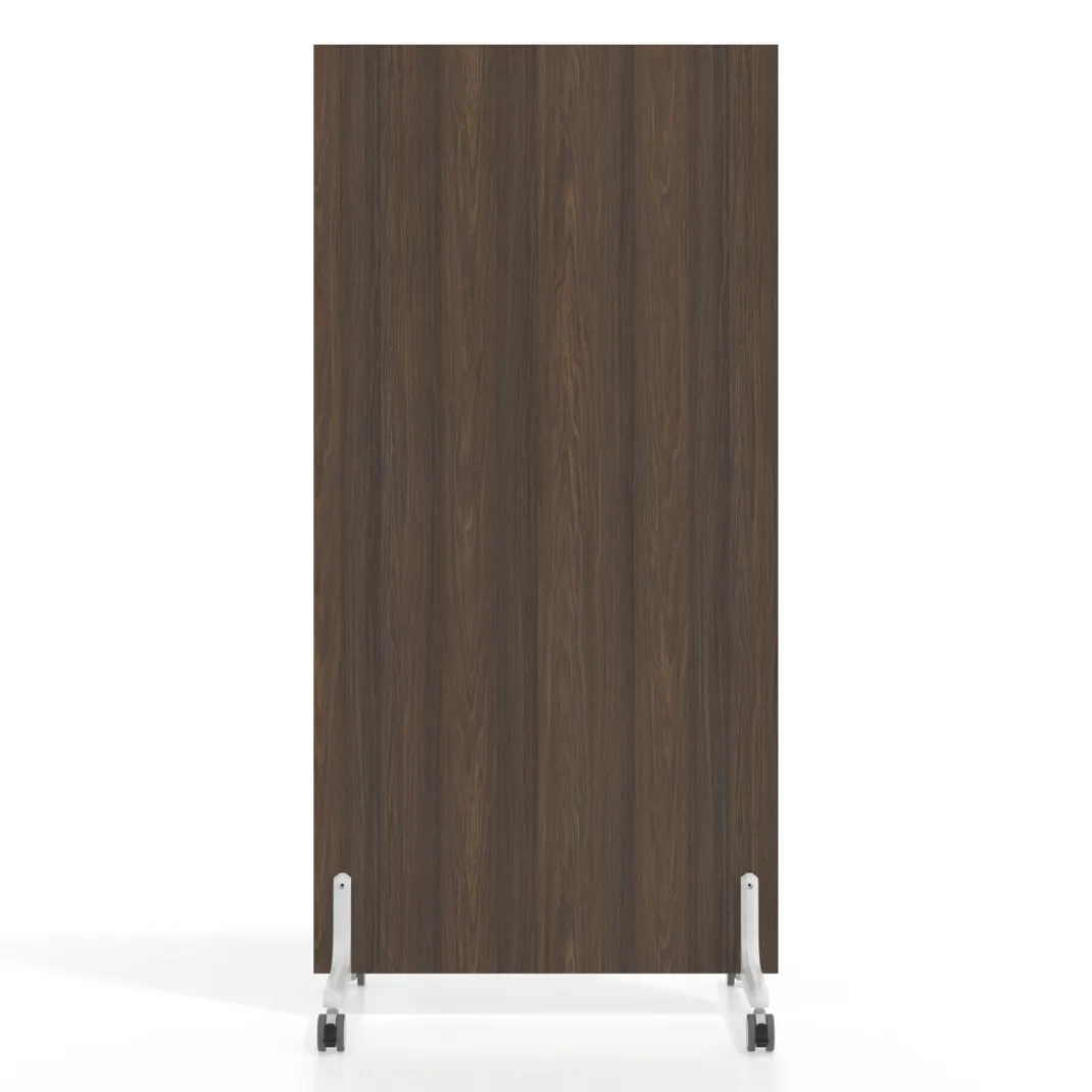 Biombo separador pared móvil Hover en melamina, posición vertical, ancho 80cm