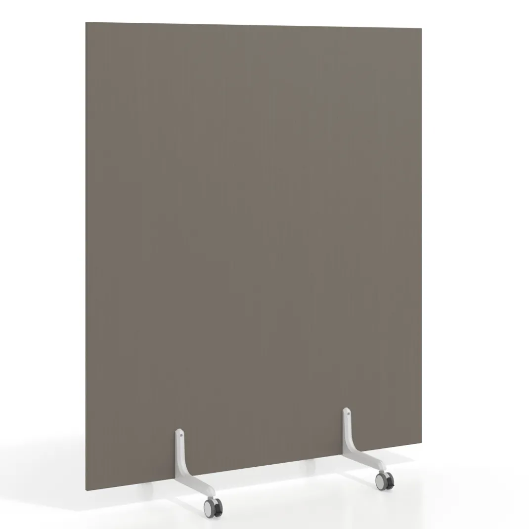 Biombo separador pared móvil Hover en melamina, posición vertical, ancho 140cm
