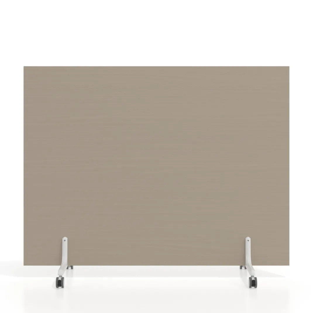 Biombo separador pared móvil Hover en melamina, posición horizontal, alto 120cm