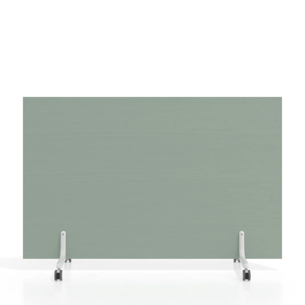 Biombo separador pared móvil Hover en melamina, posición horizontal, alto 100cm