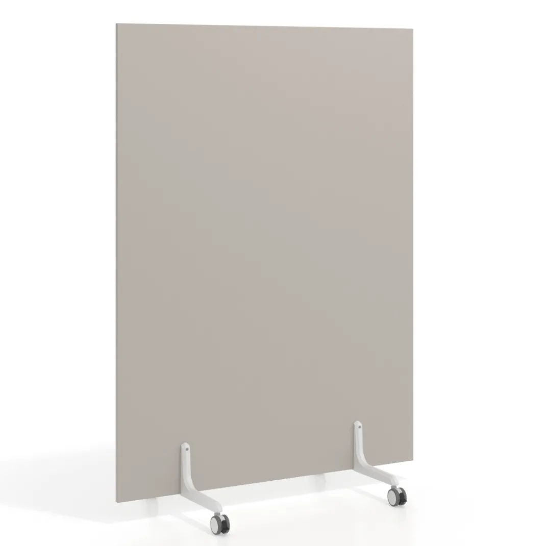 Biombo separador pared móvil Hover en melamina, posición vertical, ancho 120cm