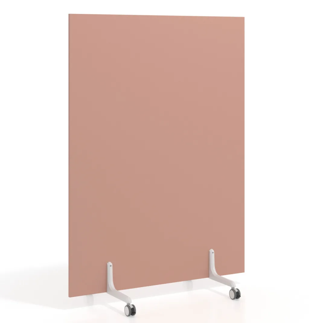 Biombo separador pared móvil Hover en melamina, posición vertical, ancho 120cm