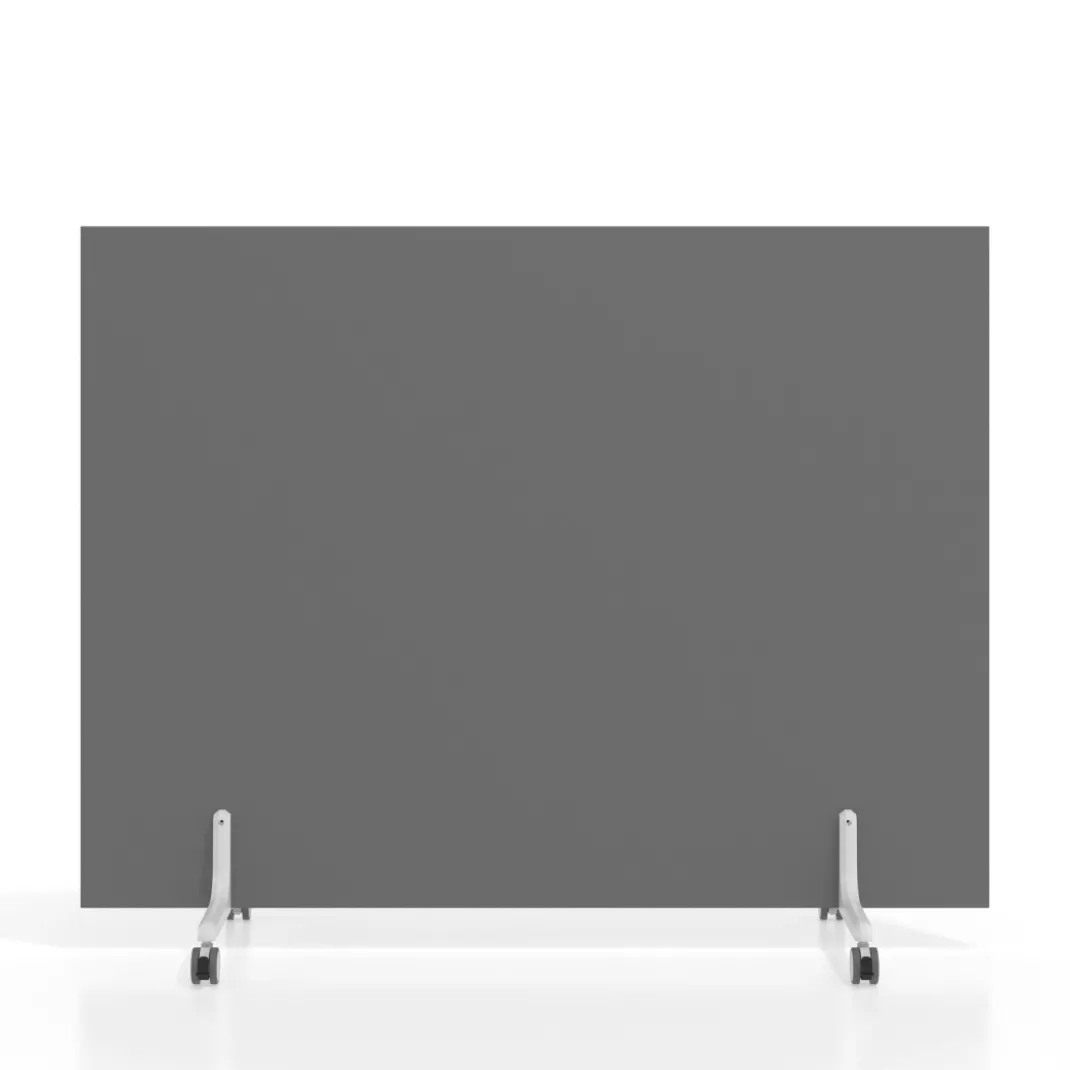 Biombo separador pared móvil Hover en melamina, posición horizontal, alto 120cm