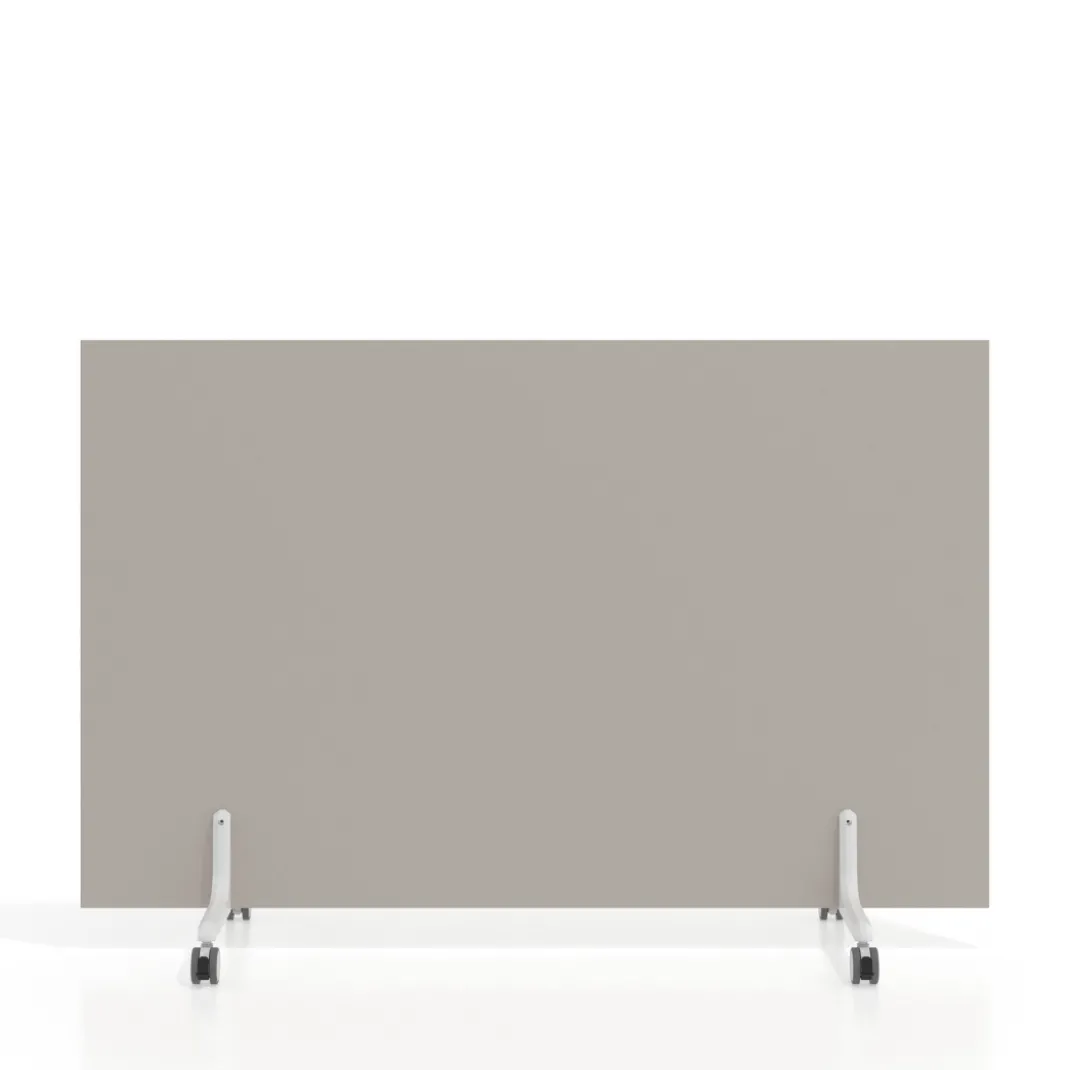 Biombo separador pared móvil Hover en melamina, posición horizontal, alto 100cm