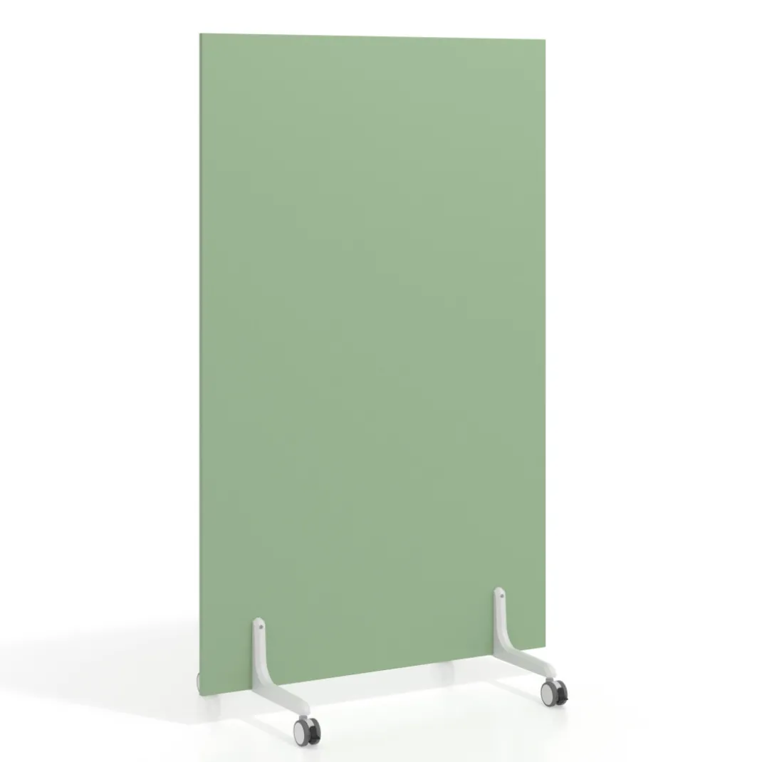 Biombo separador pared móvil Hover en melamina, posición vertical, ancho 100cm