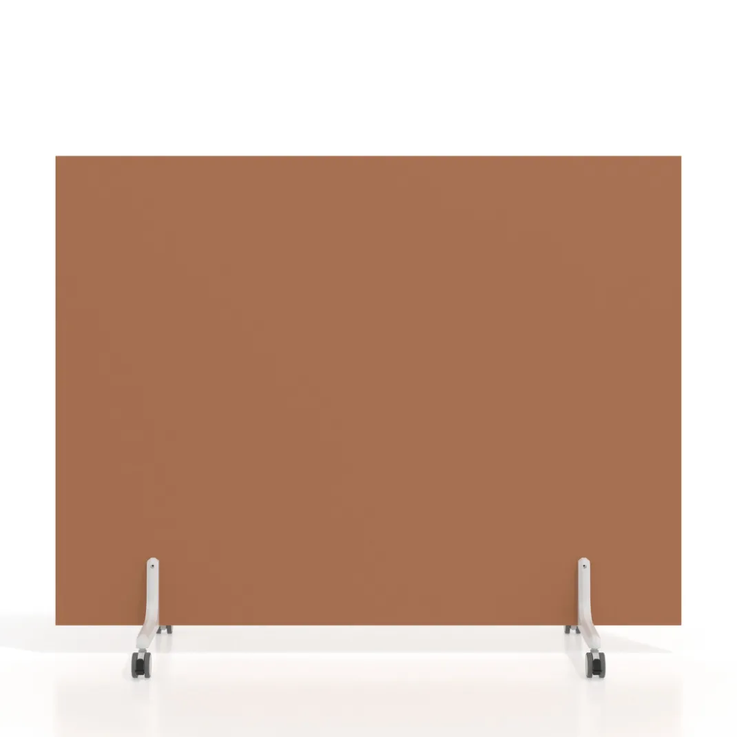 Biombo separador pared móvil Hover en melamina, posición horizontal, alto 120cm