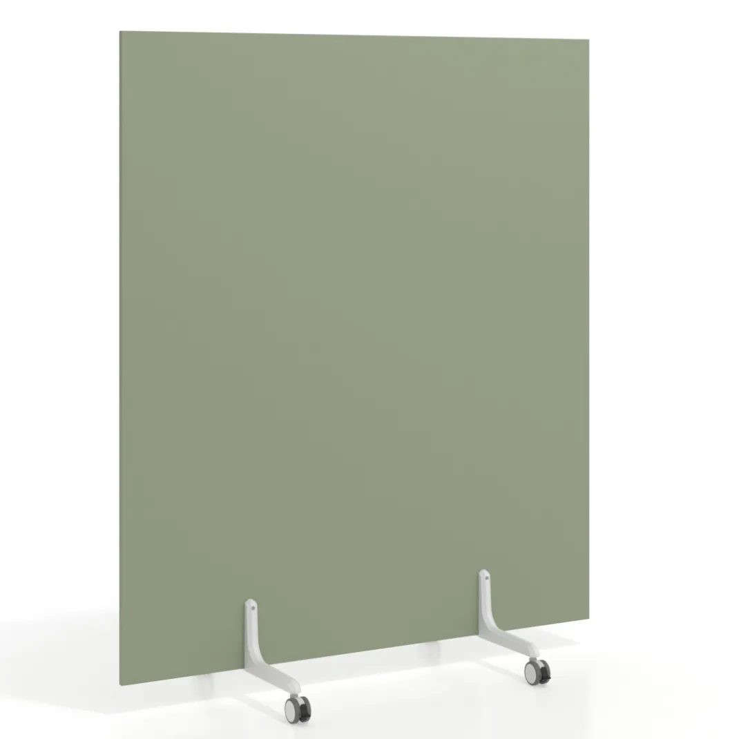 Biombo separador pared móvil Hover en melamina, posición vertical, ancho 140cm