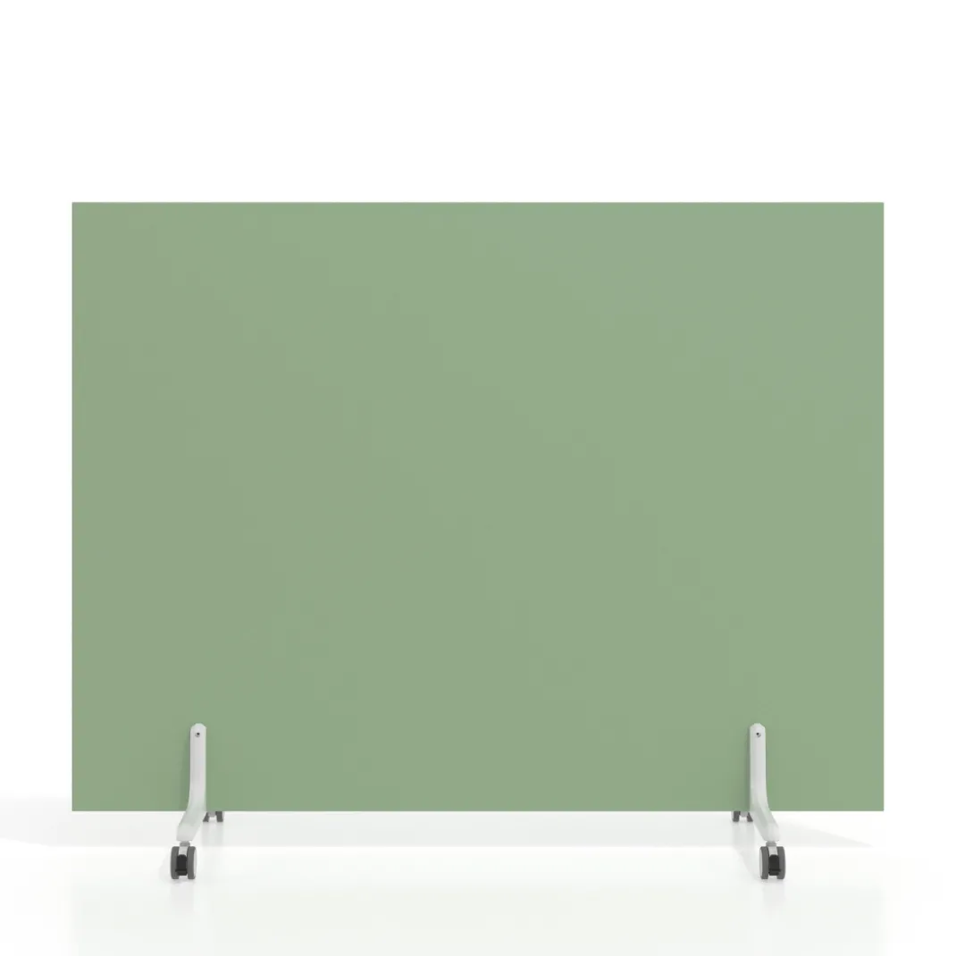 Biombo separador pared móvil Hover en melamina, posición horizontal, alto 120cm