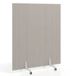 Biombo separador pared móvil Hover en melamina, posición vertical, ancho 140cm