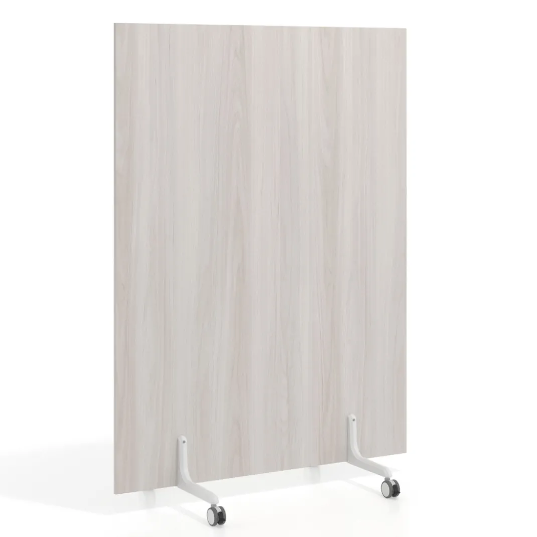 Biombo separador pared móvil Hover en melamina, posición vertical, ancho 120cm