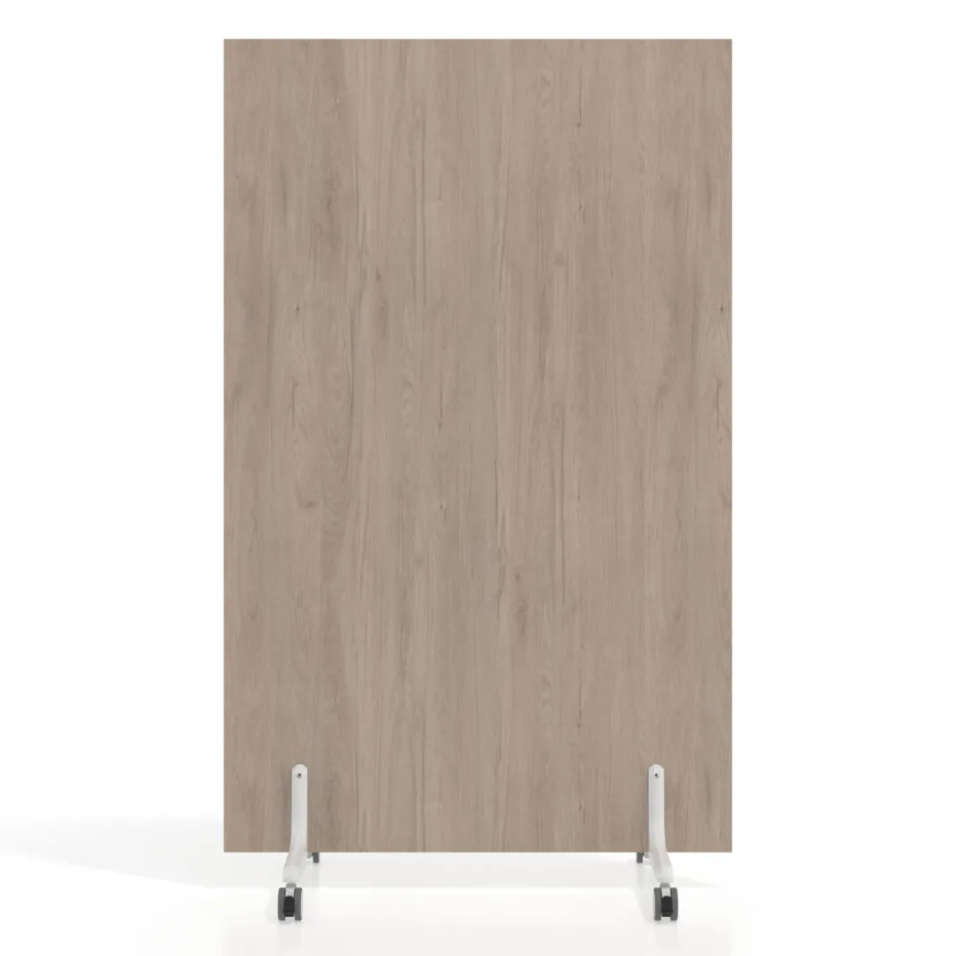 Biombo separador pared móvil Hover en melamina, posición vertical, ancho 100cm