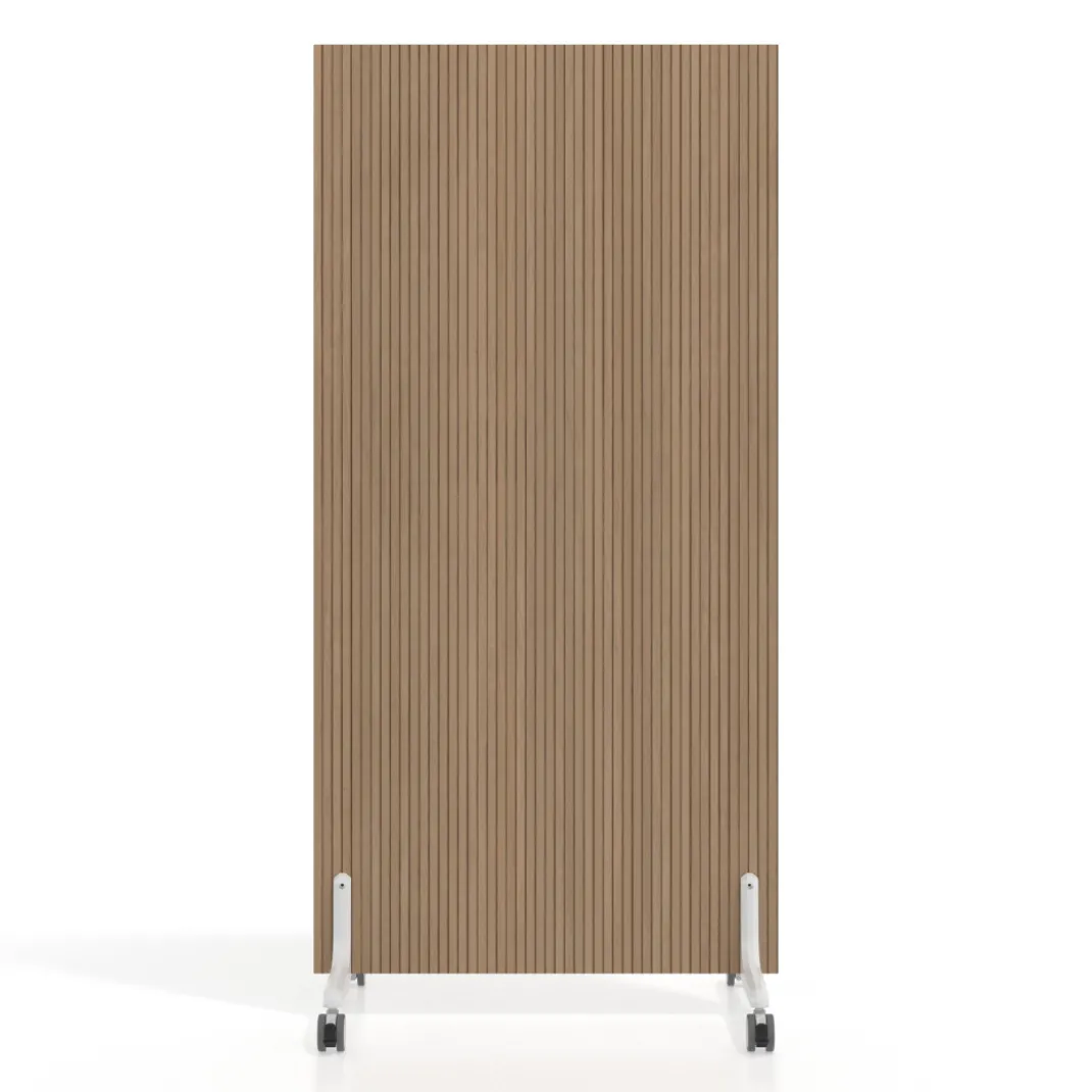 Biombo separador pared móvil Hover en melamina, posición vertical, ancho 80cm