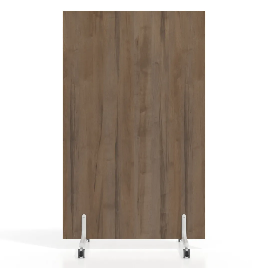 Biombo separador pared móvil Hover en melamina, posición vertical, ancho 100cm