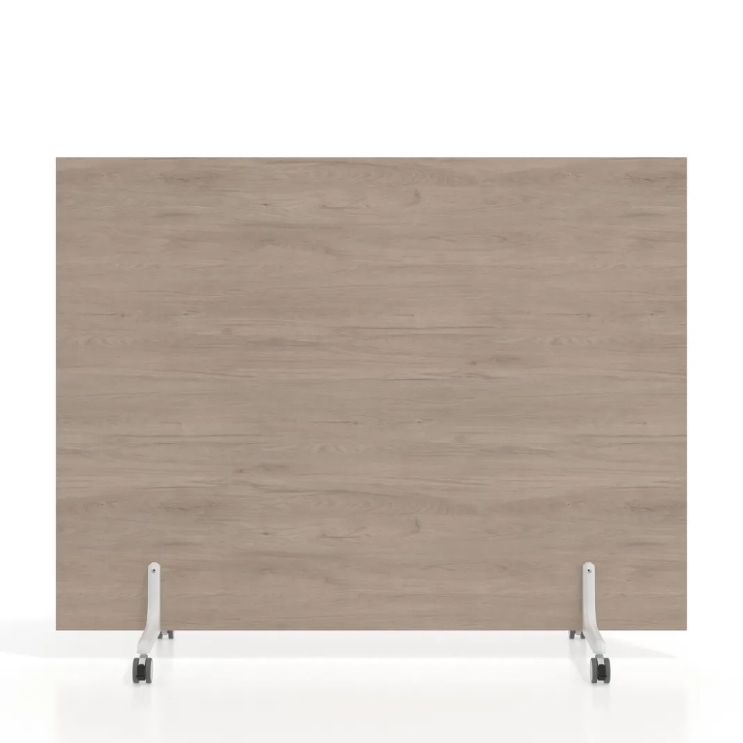 Biombo separador pared móvil Hover en melamina, posición horizontal, alto 120cm