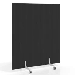 Biombo separador pared móvil Hover en melamina, posición vertical, ancho 140cm
