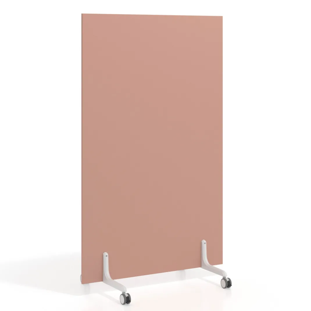 Biombo separador pared móvil Hover en melamina, posición vertical, ancho 100cm