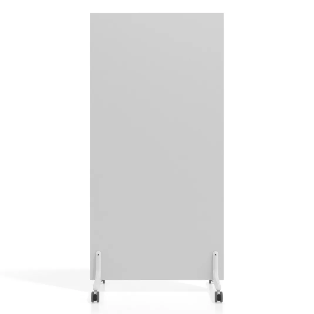 Biombo separador pared móvil Hover en melamina, posición vertical, ancho 80cm