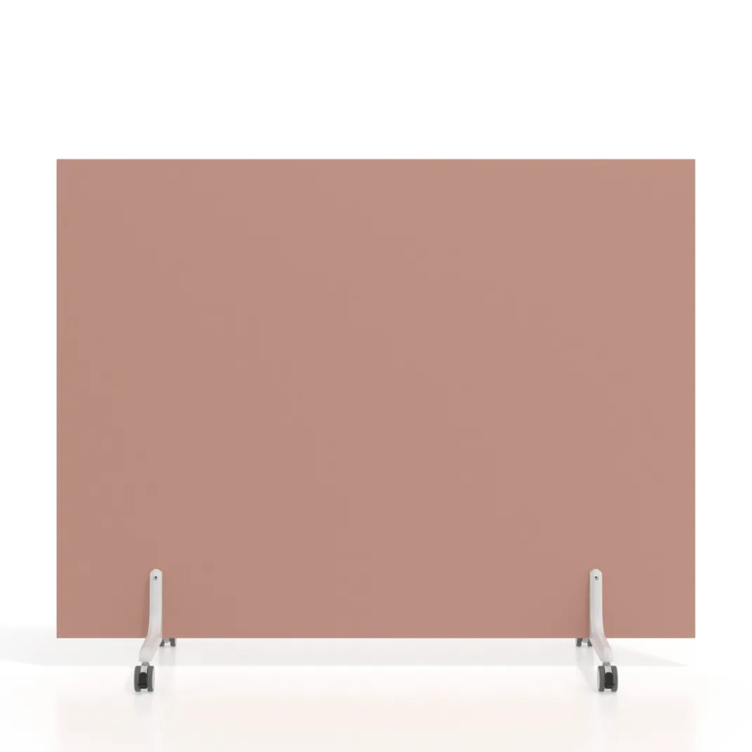 Biombo separador pared móvil Hover en melamina, posición horizontal, alto 120cm