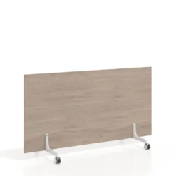 Biombo separador pared móvil Hover en melamina, posición horizontal, alto 80cm