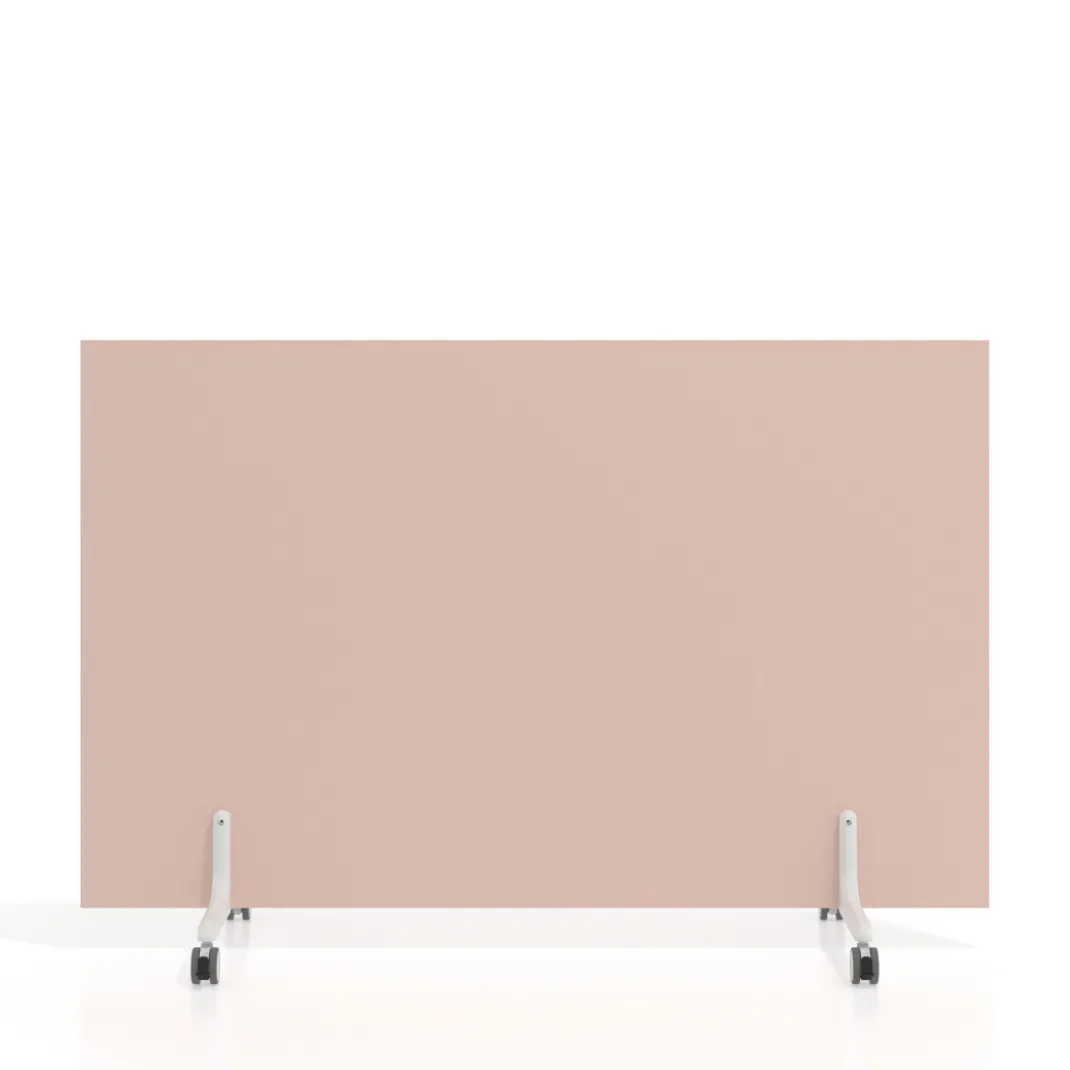 Biombo separador pared móvil Hover en melamina, posición horizontal, alto 100cm