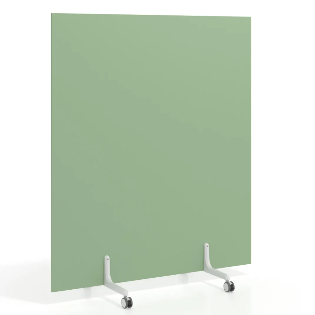 Biombo separador pared móvil Hover en melamina, posición vertical, ancho 140cm