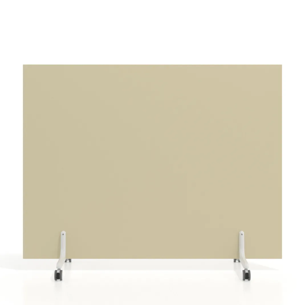 Biombo separador pared móvil Hover en melamina, posición horizontal, alto 120cm