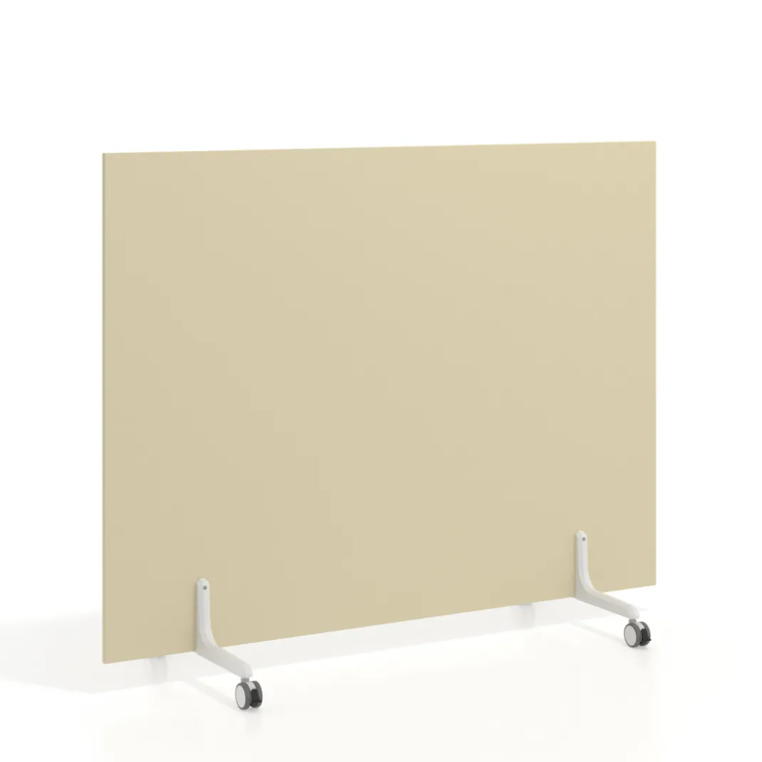 Biombo separador pared móvil Hover en melamina, posición horizontal, alto 120cm