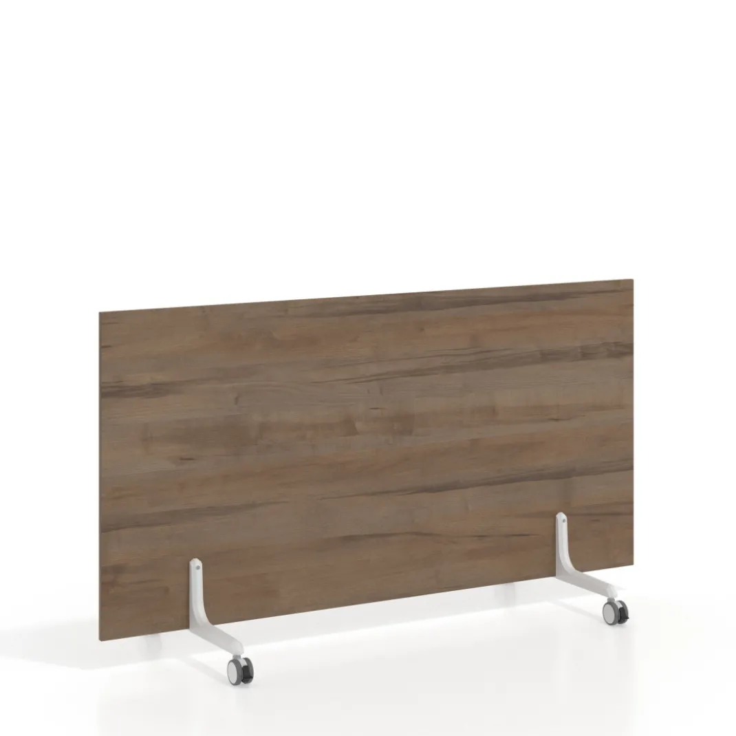 Biombo separador pared móvil Hover en melamina, posición horizontal, alto 80cm