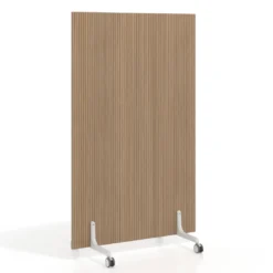 Biombo separador pared móvil Hover en melamina, posición vertical, ancho 100cm