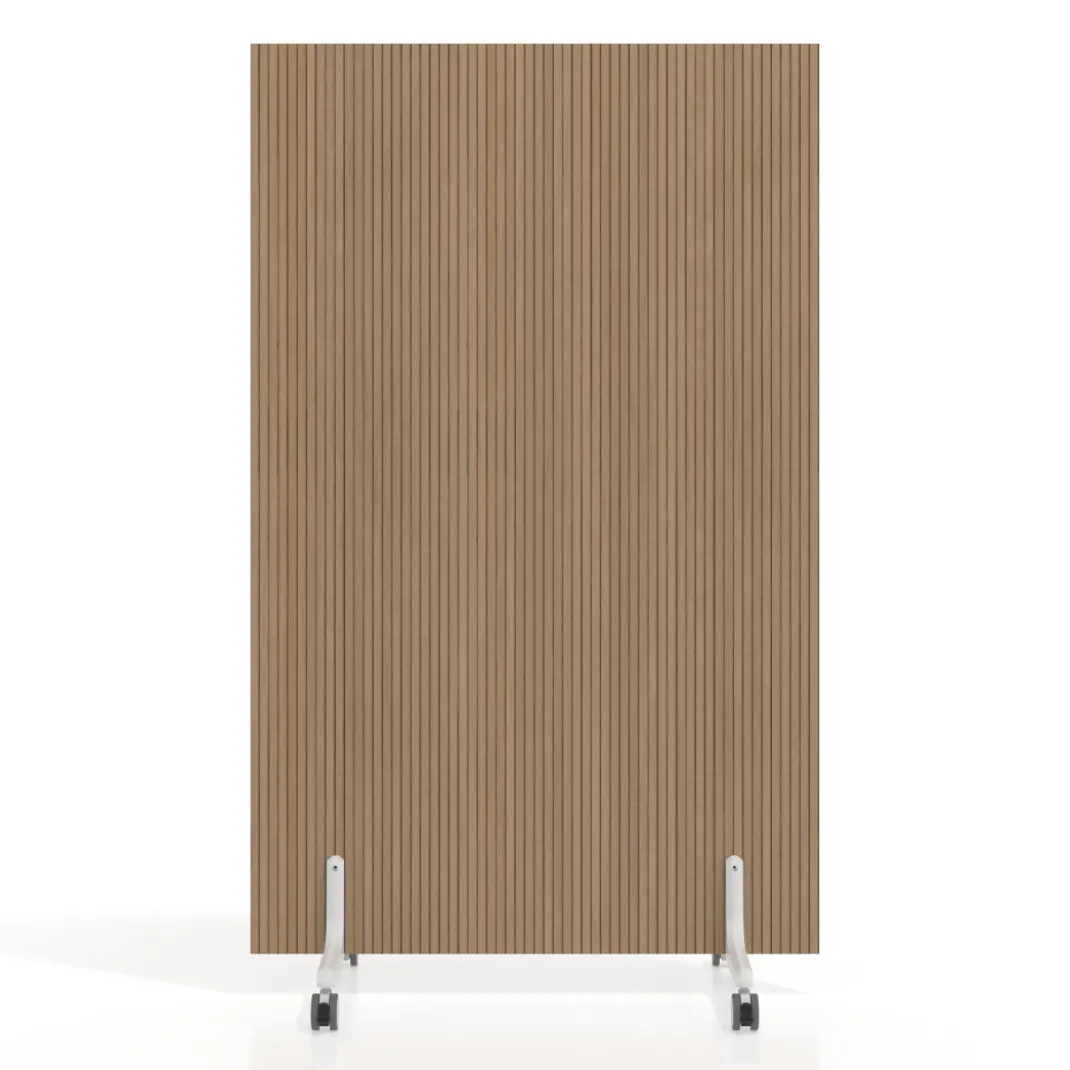 Biombo separador pared móvil Hover en melamina, posición vertical, ancho 100cm