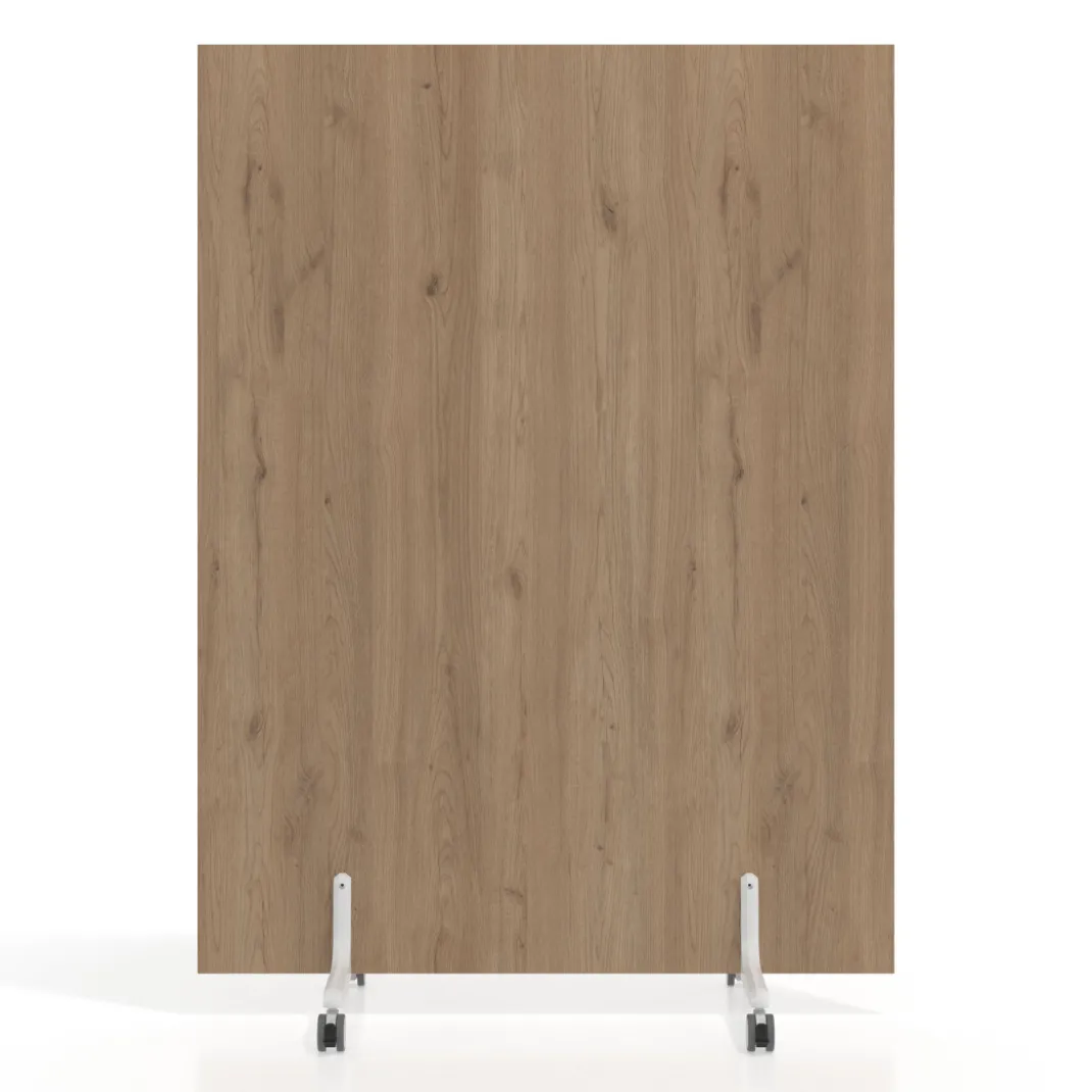 Biombo separador pared móvil Hover en melamina, posición vertical, ancho 120cm