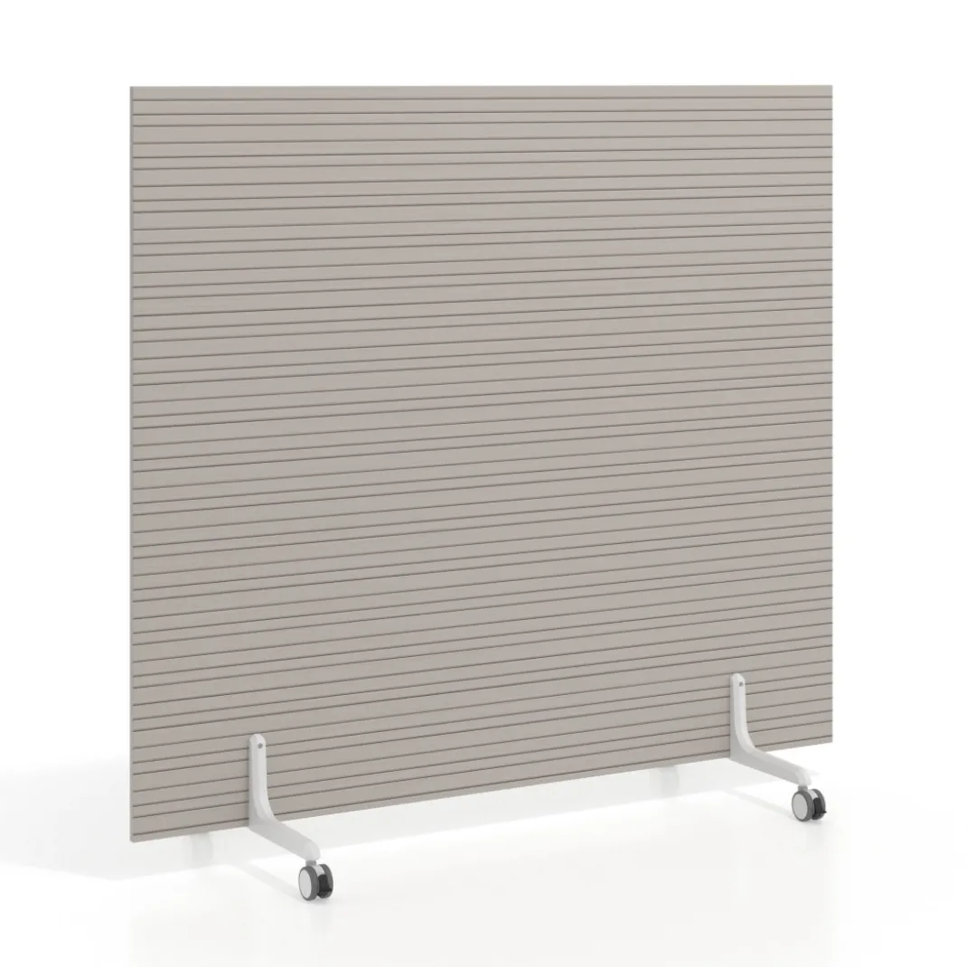 Biombo separador pared móvil Hover en melamina, posición horizontal, alto 140cm