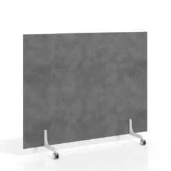 Biombo separador pared móvil Hover en melamina, posición horizontal, alto 120cm