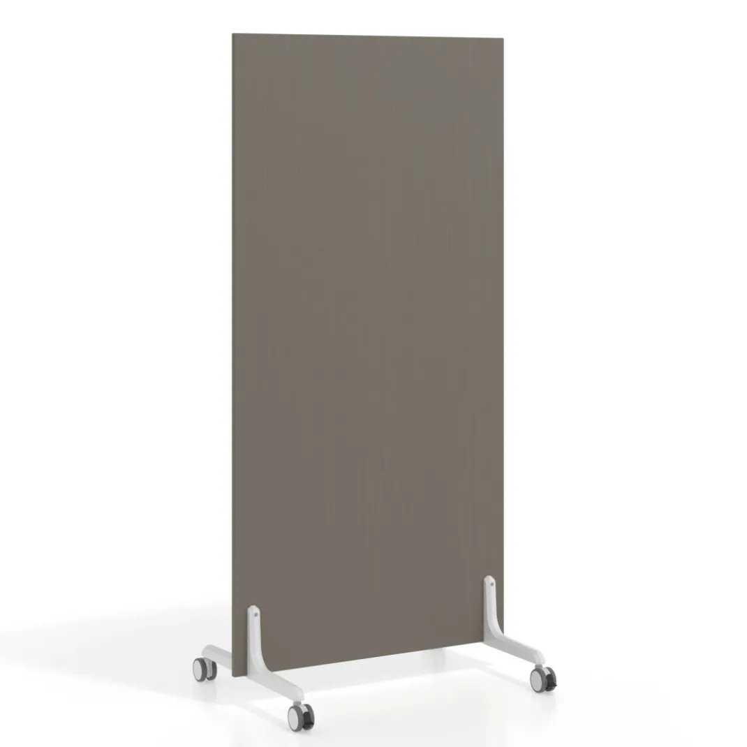 Biombo separador pared móvil Hover en melamina, posición vertical, ancho 80cm