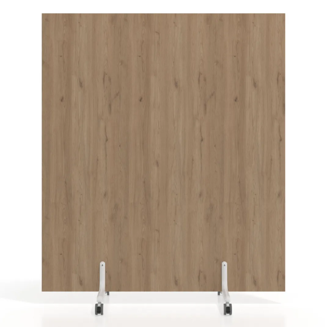Biombo separador pared móvil Hover en melamina, posición vertical, ancho 140cm