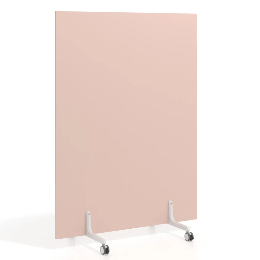 Biombo separador pared móvil Hover en melamina, posición vertical, ancho 120cm
