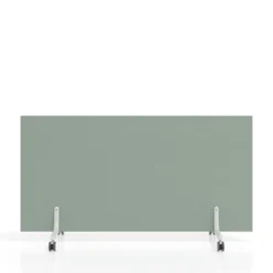 Biombo separador pared móvil Hover en melamina, posición horizontal, alto 80cm