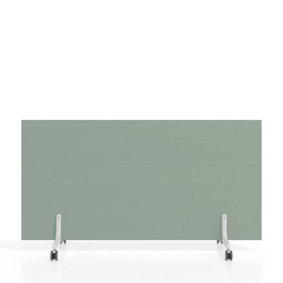Biombo separador pared móvil Hover en melamina, posición horizontal, alto 80cm