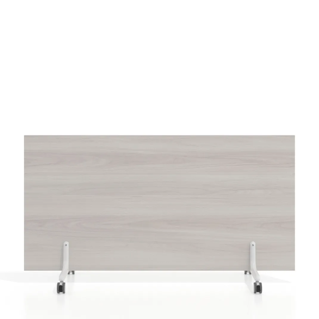 Biombo separador pared móvil Hover en melamina, posición horizontal, alto 80cm