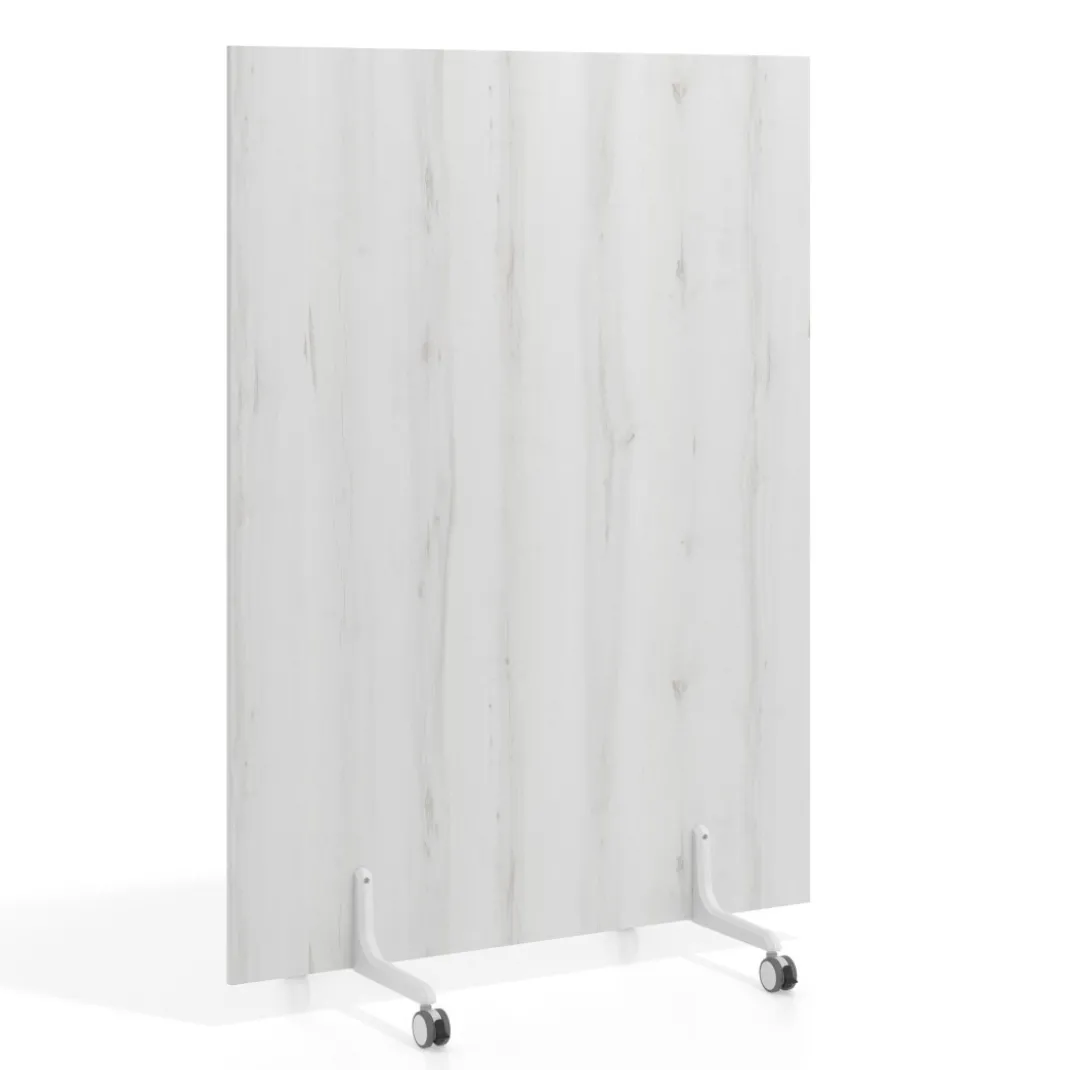 Biombo separador pared móvil Hover en melamina, posición vertical, ancho 120cm