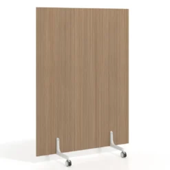 Biombo separador pared móvil Hover en melamina, posición vertical, ancho 120cm
