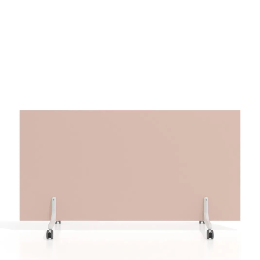Biombo separador pared móvil Hover en melamina, posición horizontal, alto 80cm